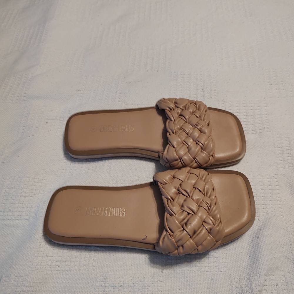 Dream Pairs Women's Braided Slide Sandals - Taupe